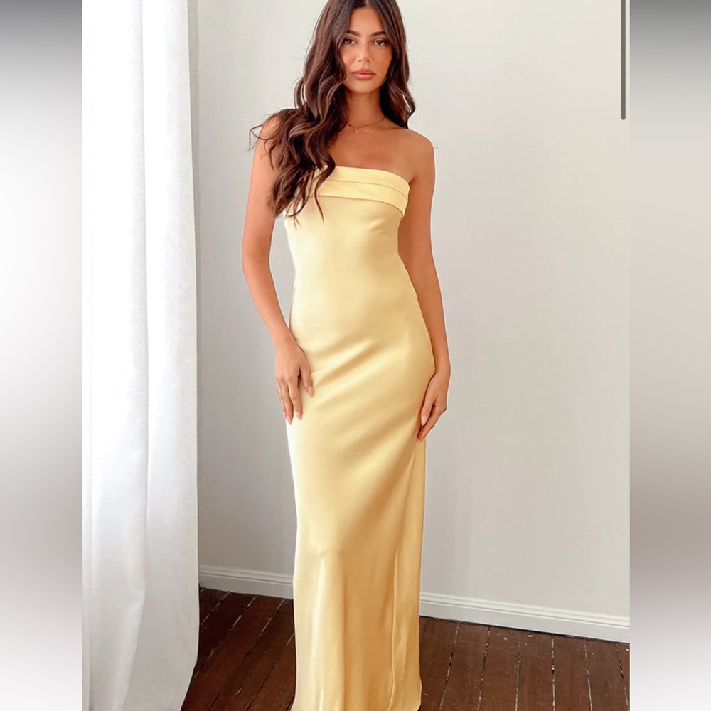 Mariah Yellow Maxi Dress